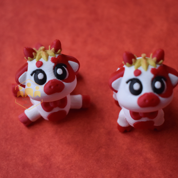 Articulated Flexi Strawberry Cow - Image 3