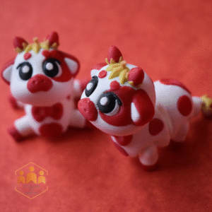 Articulated Flexi Strawberry Cow