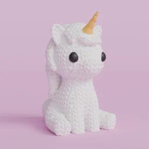 Knitted unicorn