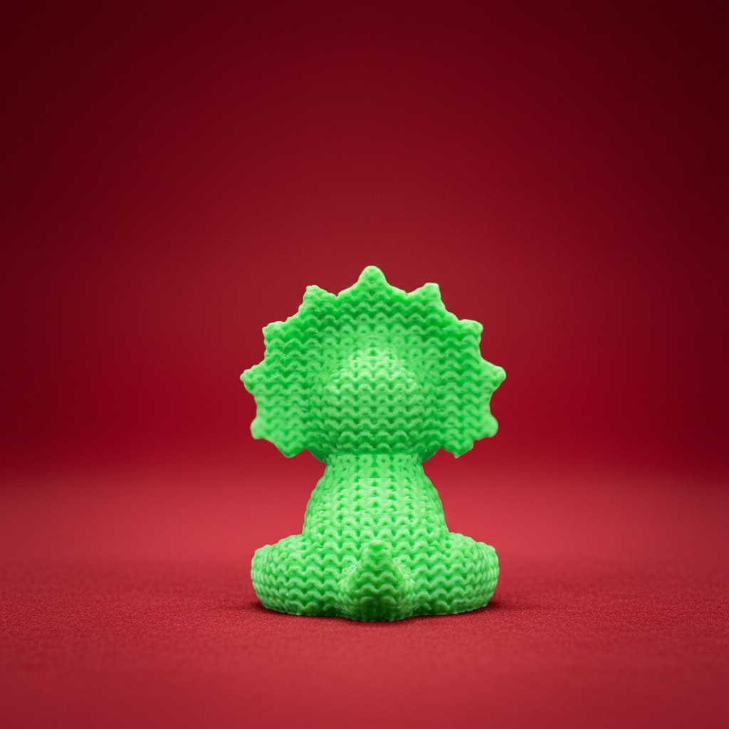 Knitted Triceratops Dinosaur - Image 3