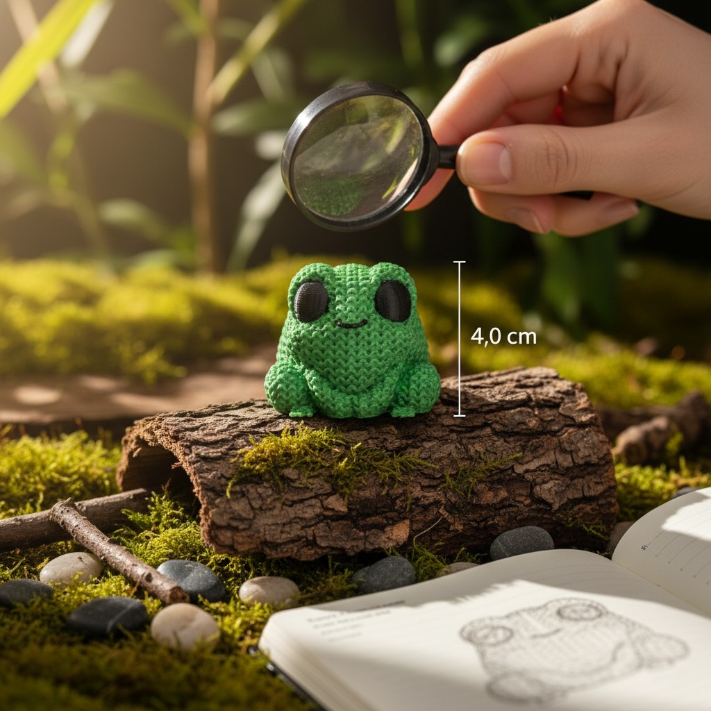 Knitted Frog