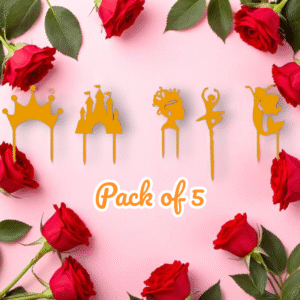Girl Cake Topper – Silk Gold