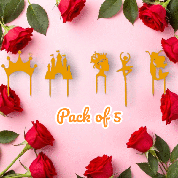 Girl Cake Topper – Silk Gold