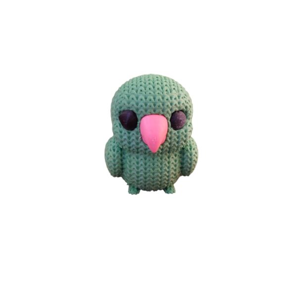 Knitted Parrot
