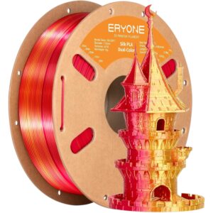 ERYONE Silk Dual Color PLA Filament 1.75mm, 1KG (330M) – 20 Vibrant Colors with Smooth Gradient – Dimensional Accuracy ±0.03mm