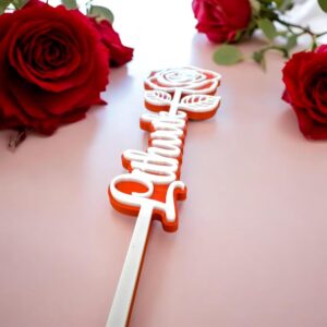 Personalized Name with Roses