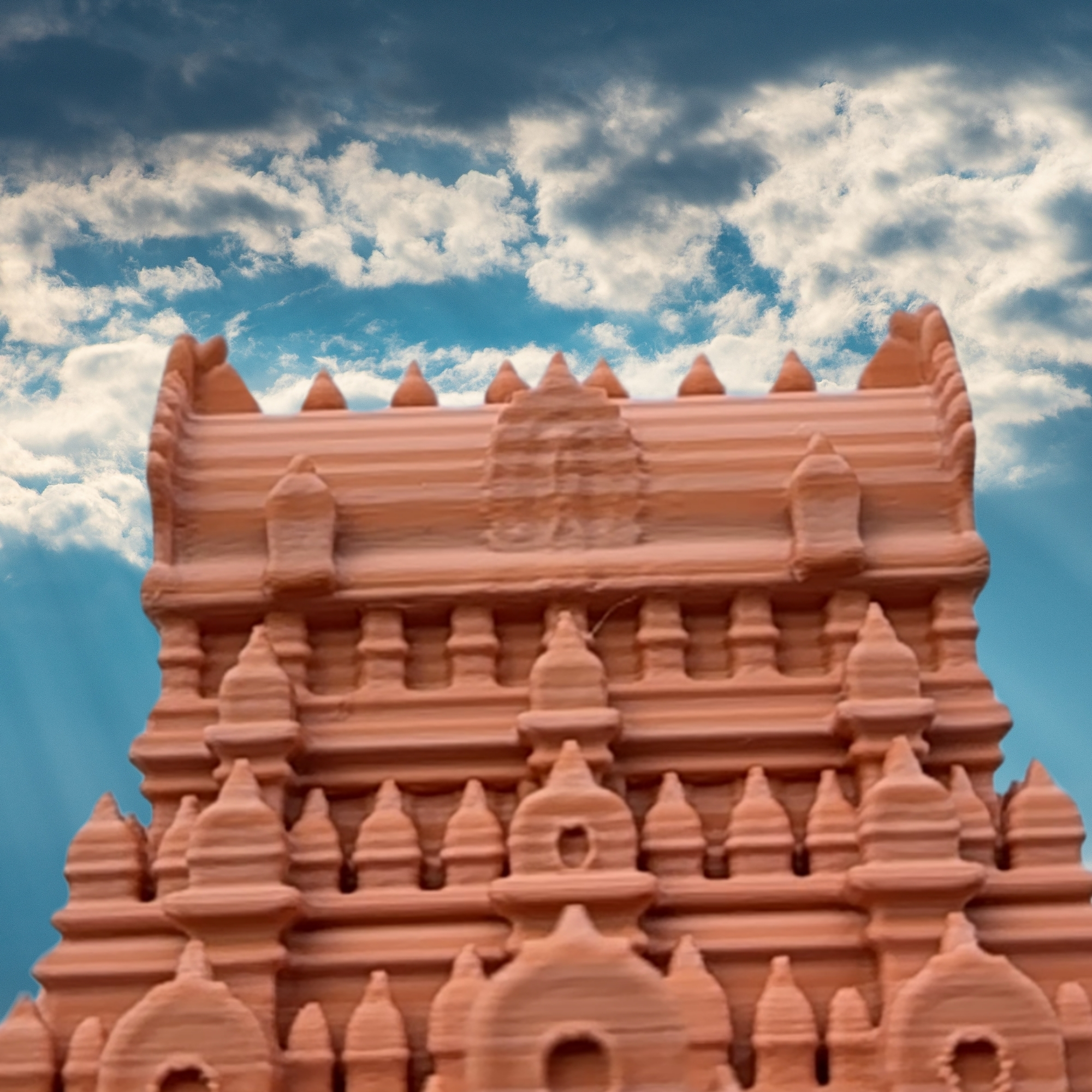 Brihadeeswarar Temple Front – 3D Printed Desktop Model - Image 2