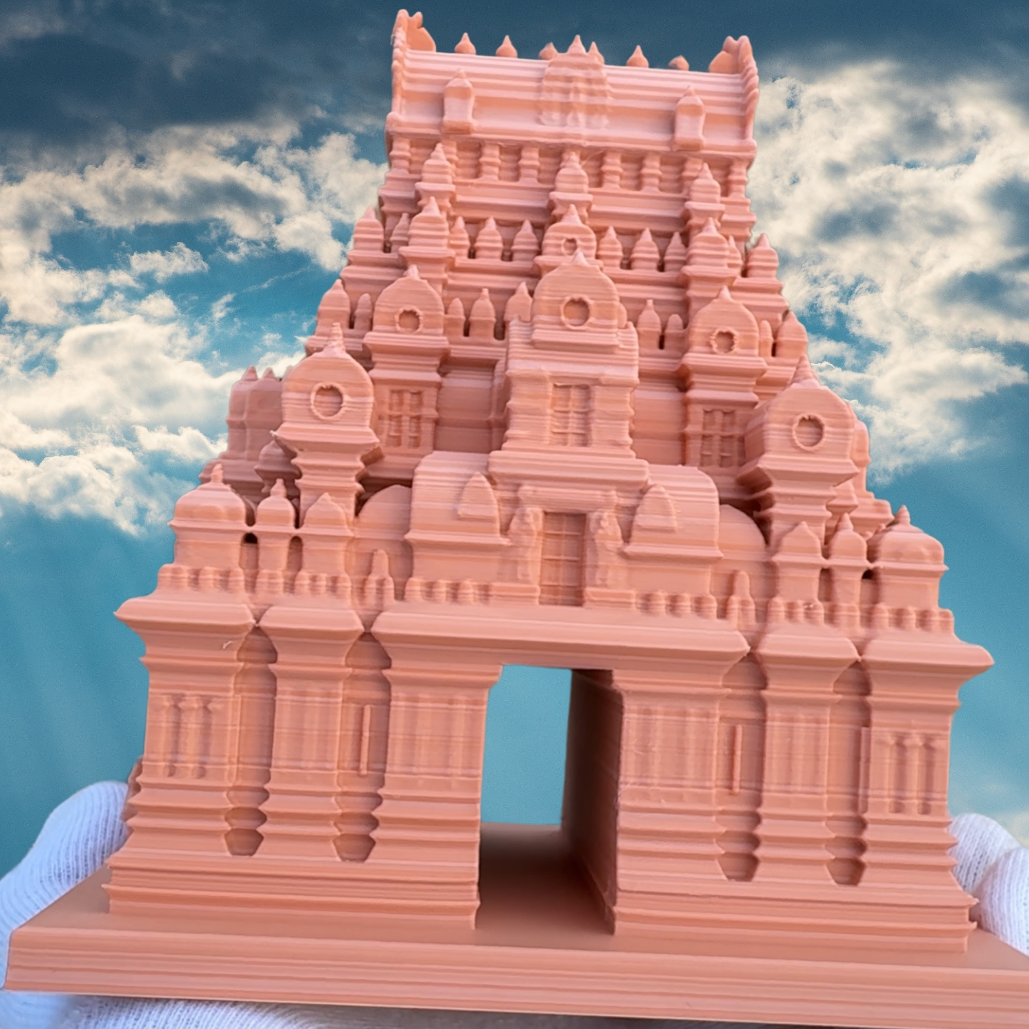 Brihadeeswarar Temple Front – 3D Printed Desktop Model - Image 4