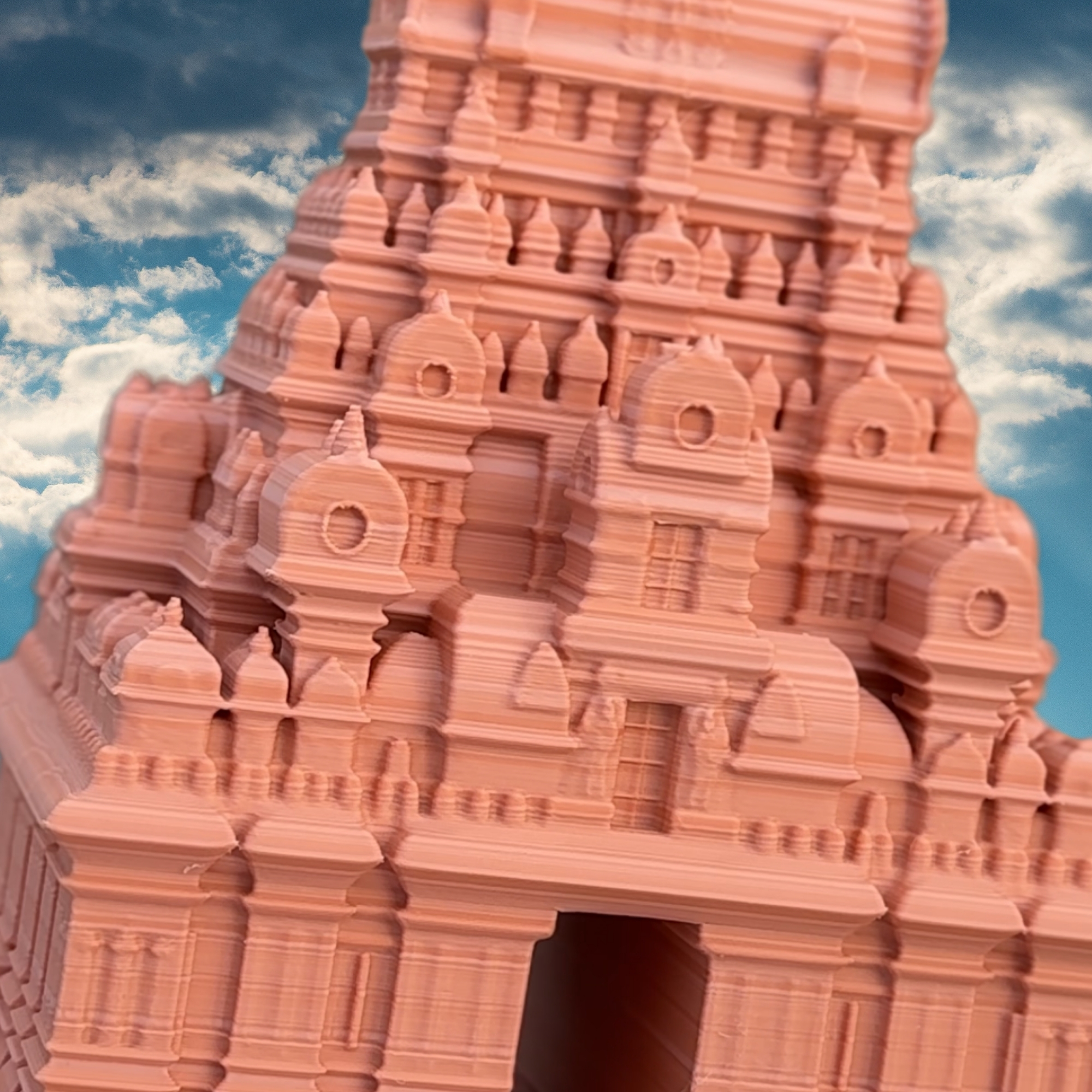 Brihadeeswarar Temple Front – 3D Printed Desktop Model - Image 3