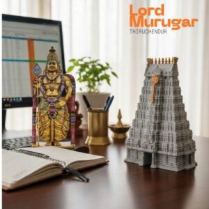 Thiruchendur Murugar Temple – 3D Printed Model | Different Size | South Indian Temple