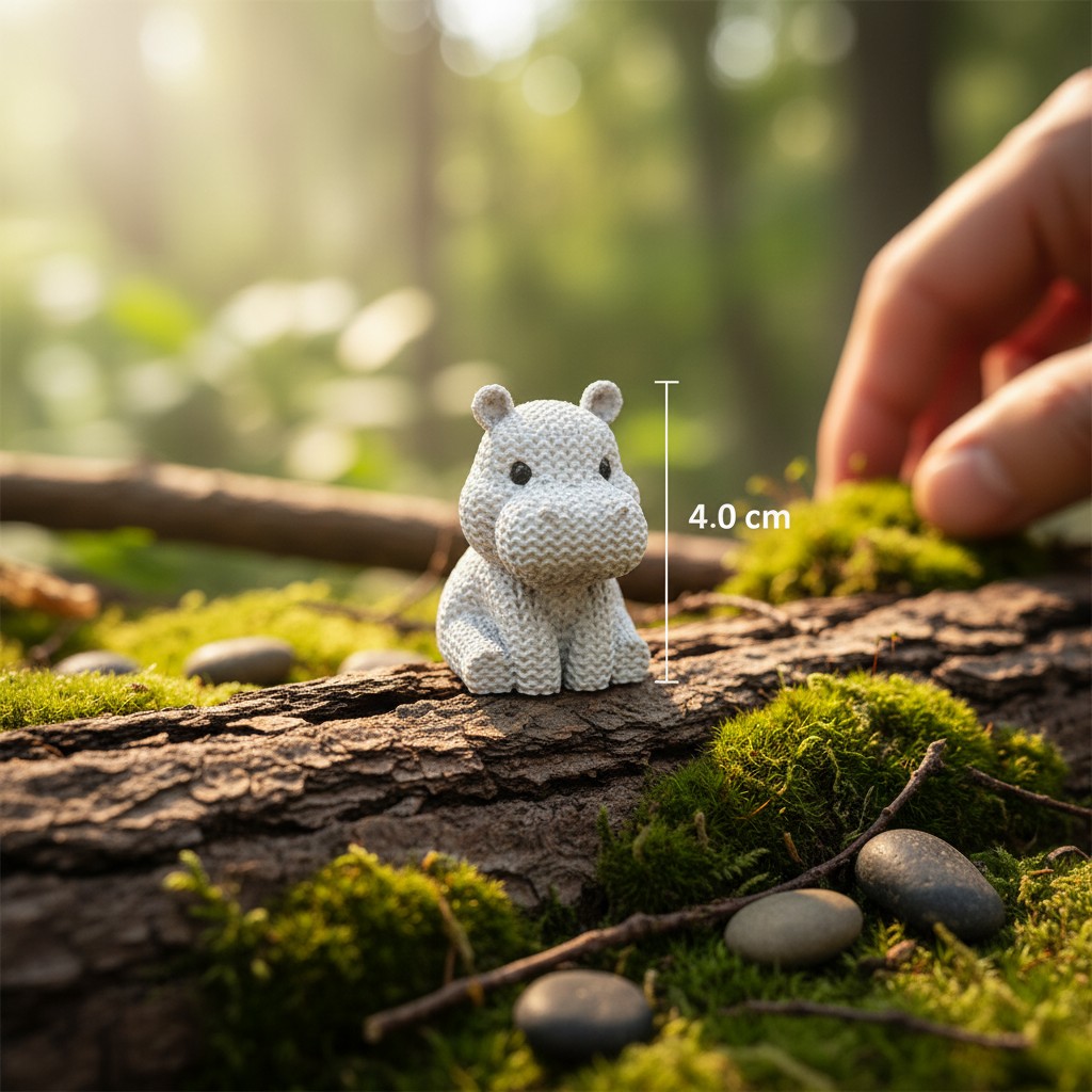 Knitted Hippo